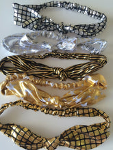 Women Girls Leather Metallic Look Rock star bunny ear Party Hair head band