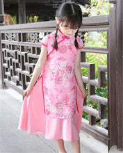 Girl Chinese New Year Asian Traditional Han QIPAO Costume Tunic Summer Dress