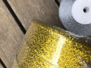 2 meter 2cm Gold or Silver Wedding Lace Gift Favor Wrap Craft Organza Ribbon