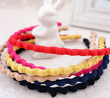 Girls Women School Zigzag Wavy Fashion Sports cotton ouchless Hair head band