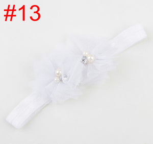 Girls Kid Baby Shower Princess Party Lace Flower Elastic Hair Head Band headband