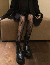 Women Fancy Gothic Flower Floral Fancy Retro Pantyhose Fish Net Stockings Tights