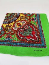 Women Colorful Retro Paisley Bandana Hair Head Headband Wrap Square Scarf Mask