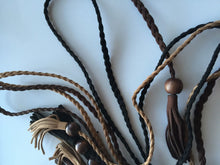 Women Lady Bohemian Boho Braid Long Suede leather Tassel Waist Belt Band Tie