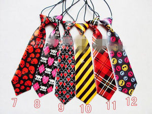 1P Boys Kids Children Elastic Adjustable Wedding Party Formal Casual Tie Necktie