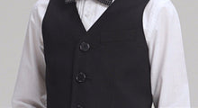 Page Boy Child Kid Party Wedding Black or Navy Formal costume Vest Waistcoat