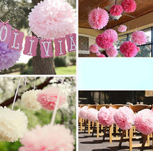 Wedding Party Honeycomb Flower Lantern Paper Pom Poms hanging Decor Decoration