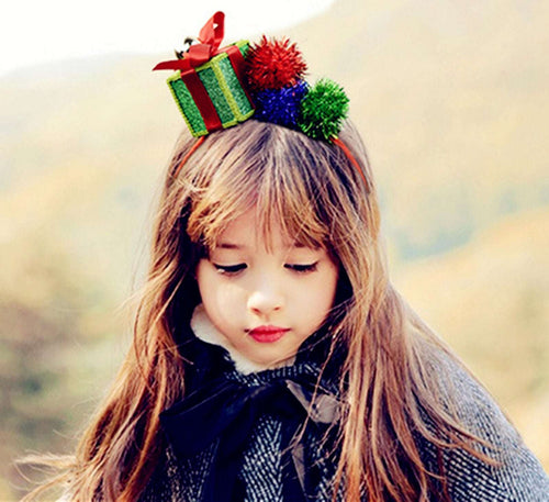 Lady Girls Child Boxing Gift Novelty box Christmas Party hair headband Band PROP