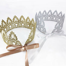 Women Lady Girls Princess Birthday Party crochet Crown Tiara Hair Head Band