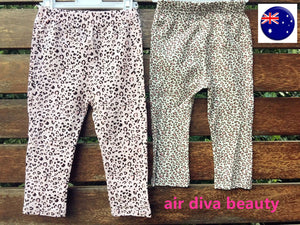 Baby Kids Girls children Funky Leopard animal Print Cotton pants Legging 0-2year
