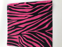 Women Men Retro Hip hop Cotton biker dance Paisley Bandana Hair Headband Wrap Pink Zebra