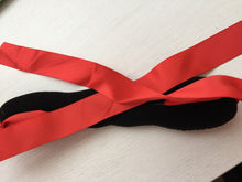 Girl Women school ribbon bow Dance Pro Bun Ball stick ponytail holder hair band Bright Red