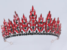 NEW Women Bride Wedding Crystal Red Or Silver Proper Prom Tiara Party High Crown