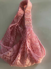 Women Bohemian BOHO Net Lace Wide Hair Bandana Wrap Head band headband Scarf Light Pink