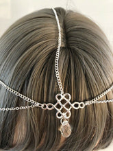 Women Retro Bohemian boho Forehead Chain Metallic Tassel Hair head band Cuff