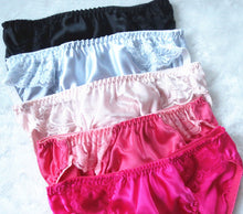 Women Lady 100% SILK Trim sexy Undies Panties Briefs Underwear Lingerie AUS 8