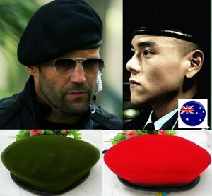 Men Lady Cool Mix Wool Military Special Force Army French Artist Hat Cap Beret