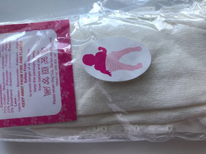 Girl Baby Kid Cream White or Pink Ruffle Bottoms Tights Pantyhose Stockings