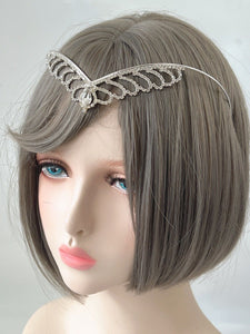 Women Girl Princess Forehead Drop Party Crystal Hair Head Band Tiara Circlet