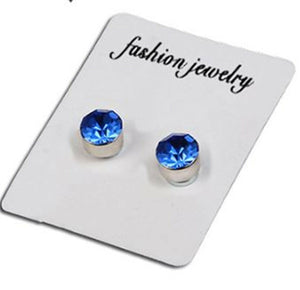 Men Lady Fake MAGNETIC Crystal Rhinestone Pearl NO Piercing ear studs Earrings