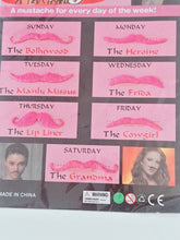 Women Men Kid King Pirate Self adhesive Fake False Mustache Beard Party Costume Slim Design Pink Fake Beard