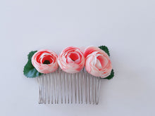 1 Women Girl Dance Wedding Bride Party Artificial Flower Metal hair Comb Pin