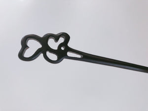 1x Women ebony wooden Oriental Updo Bun Styling boho hair Pin Stick Chopstick