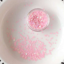 Women Glitter Heart Star Face Eye shadow Nail sequins Festival Tattoo makeup pot Pink Star sequins