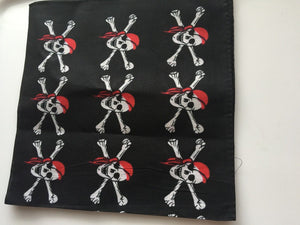 Halloween Party Skull Skeleton Pirate Black Scarf Hair head band Wrap Bandana
