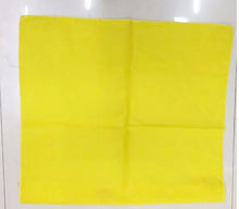 Women Men Retro Hip hop Cotton biker dance Paisley Bandana Hair Headband Wrap Solid Yellow