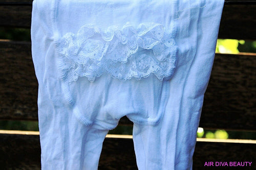 Girls Kids Baby Toddlers White Autumn Lace Stockings Pantyhose Tights Opaques White