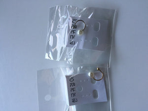 Girl Lady Women 1 Piece Pearl Fake Earring Ear side clip on no ear piercing hole