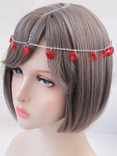 Women Party heart beads boho Bohemian Metal Hair Chain Headband forehead band