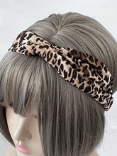 Women Girl Retro Boho Cross Leopard Dot Twist hair headband Bandana Hairband