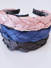 NEW Women Girls Retro Boho Braided Satin Wide Hair Headband Head Wrap Band Hoop