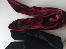 Women Retro Party Velvet 60' 70' 80' bunny ears Hair Head band scarf wrap tie