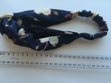 Women Lady Girl Retro Floral Chiffon Cross Bandana Hair Wrap Head band headband
