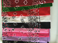 Women Men Retro Hip hop Cotton biker dance Paisley Bandana Hair Headband Wrap