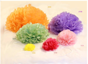 Wedding Party Honeycomb Flower Lantern Paper Pom Poms hanging Decor Decoration