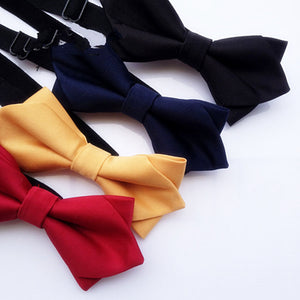 Kid baby Party School Pre-tied triangle Wedding Boys Silk Necktie bowtie PROP