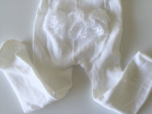 Girls Kids Baby Toddlers White Back Lace Ruffle Stockings Tights Opaques 0-4yrs