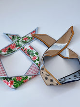 Women Girl retro Boho Paisley Heart Wire bow scarf Hair band headband bandana