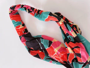 Women Boho Bohemian Cross Twist hair head headband band Scarf Wrap Bandana