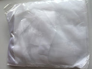 Women White with Trim Bride Wedding Veil WITH COMB head hair Accessory PROP PURE WHITE