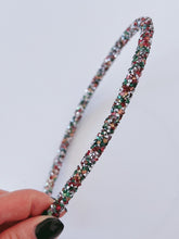 Women Bling Shiny Crystal look Bead Glitter Party Headband Hair Head Band Hoop Multicoloured