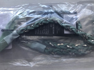 Women Girl Braided suede leather Bohemian Braided Cystal hair band headband Wrap