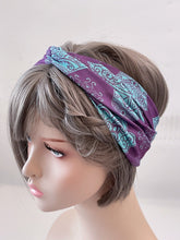 Women Lady Boho Yoga Gym Cross Twist Wide Hair head band Bandanna Headband Wrap