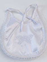 Baby Shower Girls Boys White Christening Outfits Match Cross Bib Burp Apron