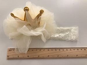 Girl Kid Baby Children Princess Crown Tiara Lace band Party hair head band PROP