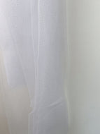 Women White Ivory Glitter Shine Bride Head Hair Crystal lace Tulle Wedding Veil PURE WHITE